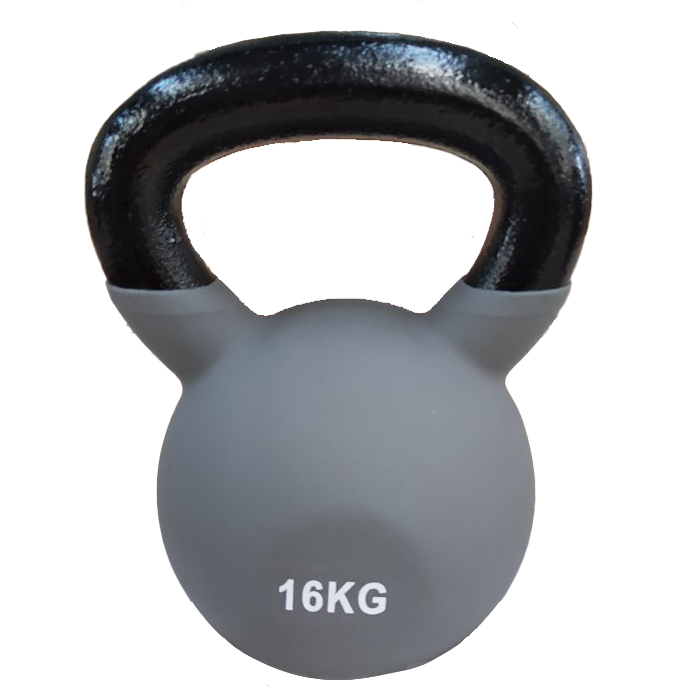 Ironman 16kg Cast Iron Coated Kettlebell - Image 2