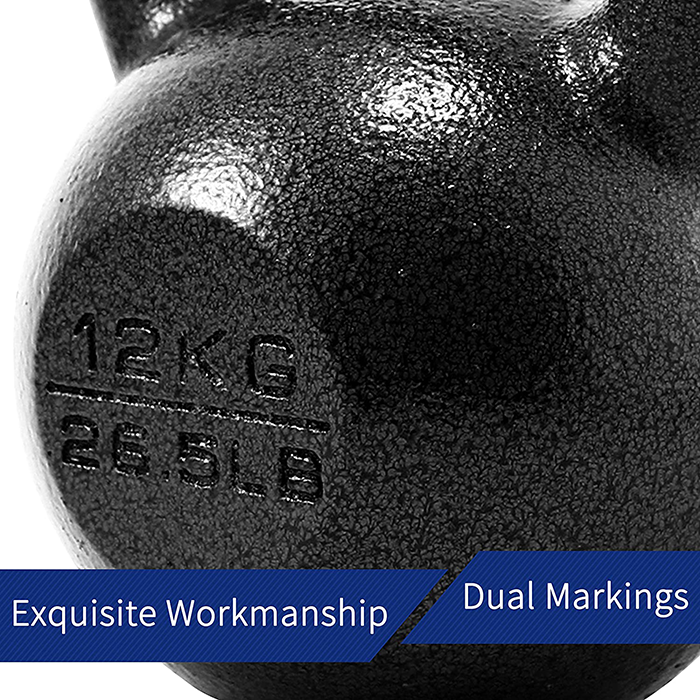 Ironman Pro 8kg Cast Iron Kettlebell