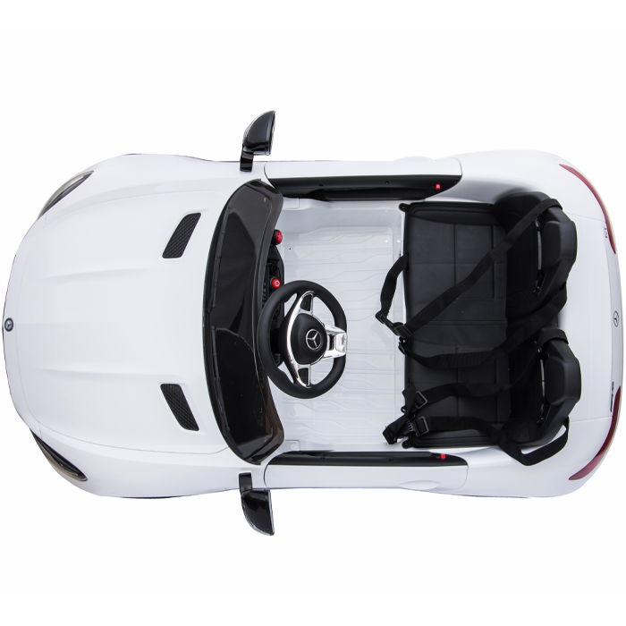 Kids Electric Car Mercedes AMG GT 12v Twin Seat - White - Image 11