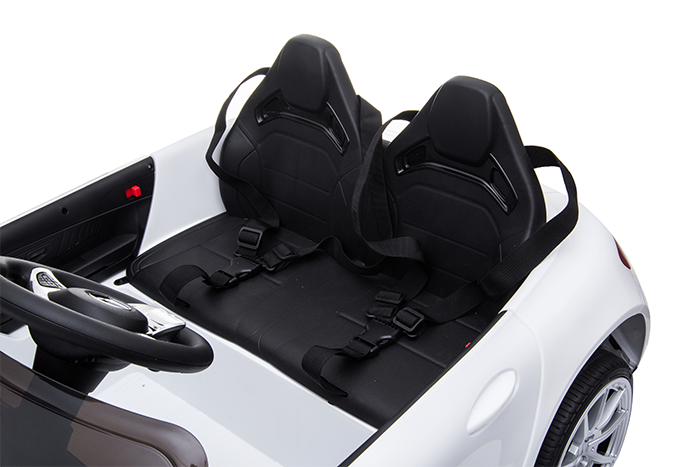Kids Electric Car Mercedes AMG GT 12v Twin Seat - White - Image 28