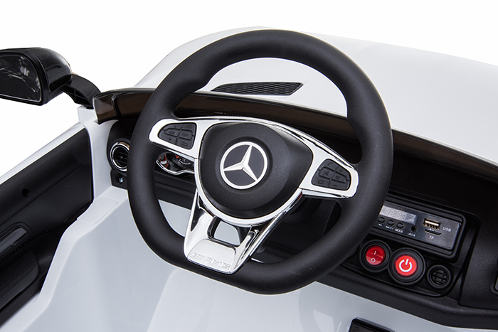 Kids Electric Car Mercedes AMG GT 12v Twin Seat - White - Image 32
