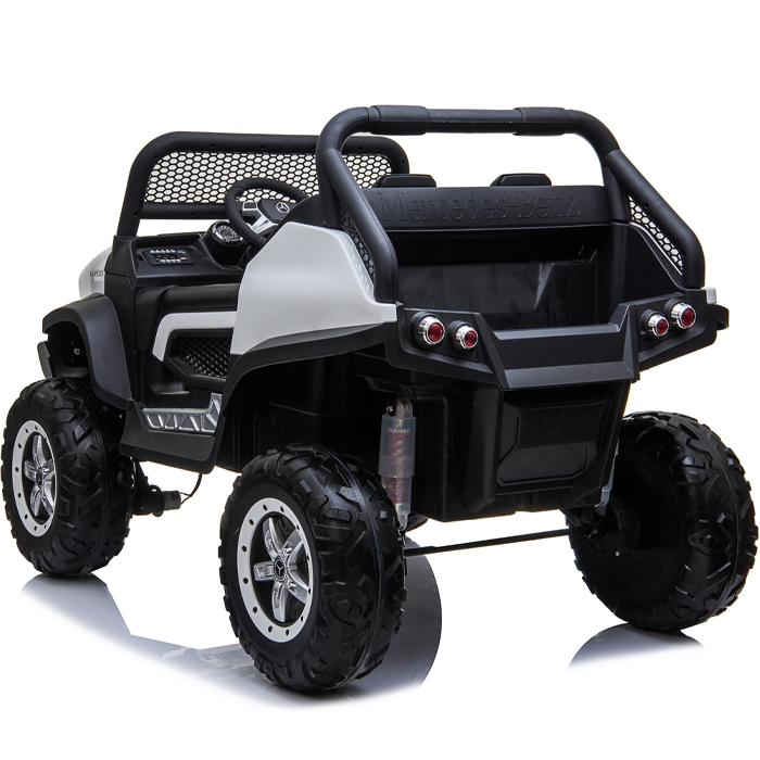 Kids Electric Ride On Mercedes-Benz UniMog White - Image 10