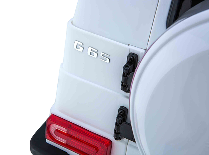 Kids Ride On Electric Car Mercedes G65 AMG White - Image 14