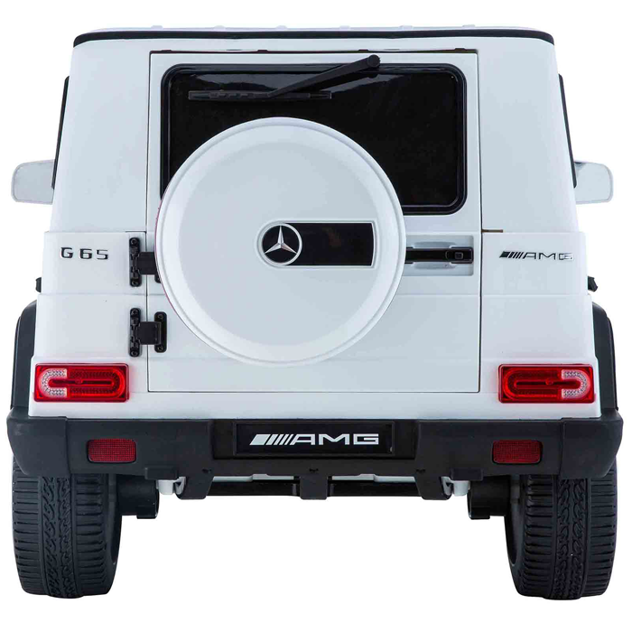 Kids Ride On Electric Car Mercedes G65 AMG White - Image 7