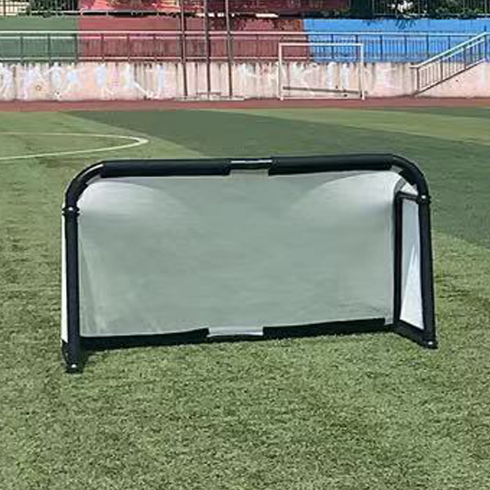 Hillman 4ft x 2.5ft Aluminium Folding Football Goal -2 Pack