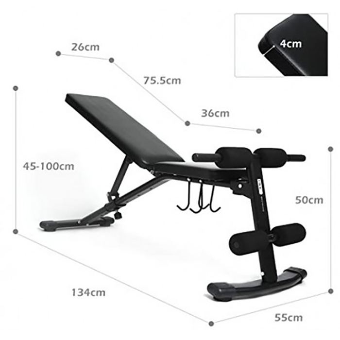 BodyTrain Power Rack & Foldable Adjustable Weight Bench Package