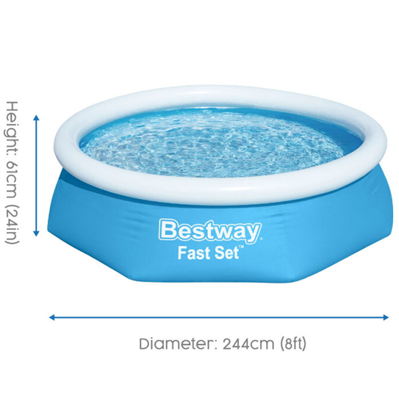 BestWay 8ft x 24inch Fast Set™ Above Ground Swimming Pool