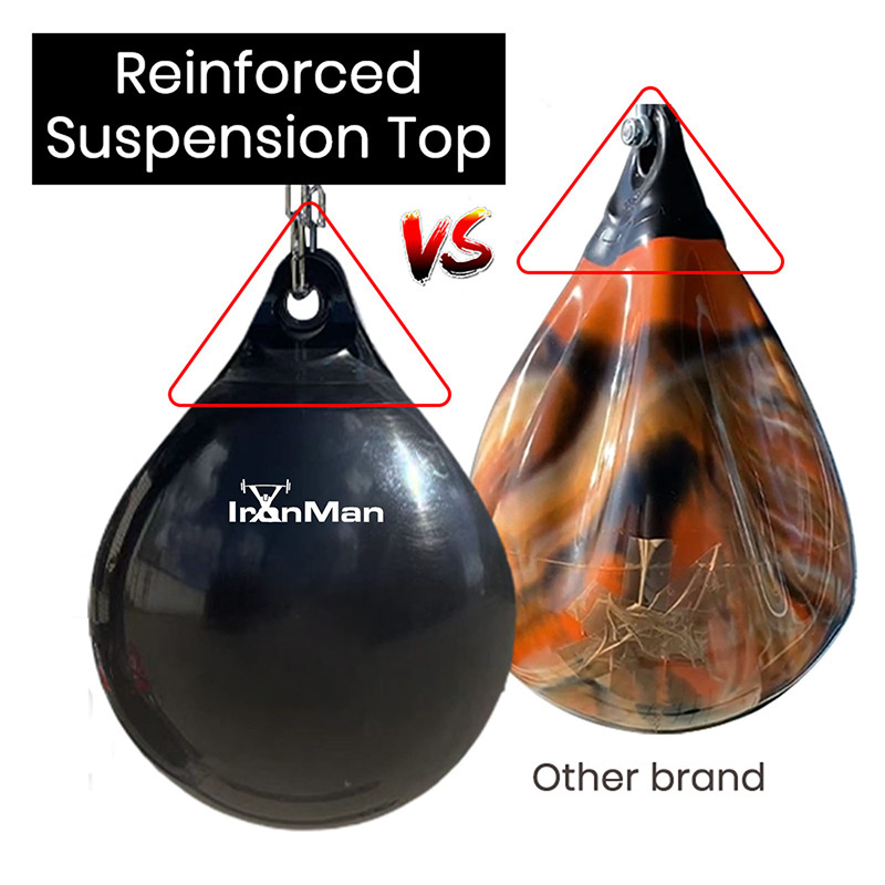 Ironman 15" Aqua Punching Bag Red