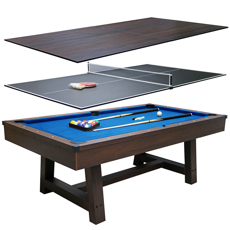 Deluxe 7ft Pool Table with Dinning Top and Table Tennis