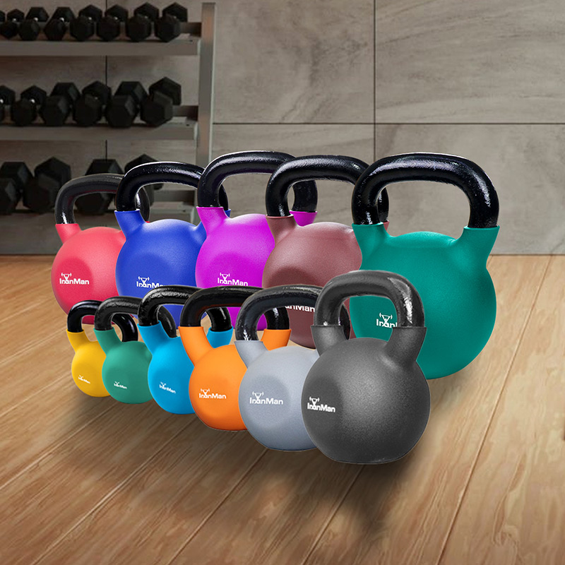 Ironman 10kg Cast Iron Coated Kettlebell