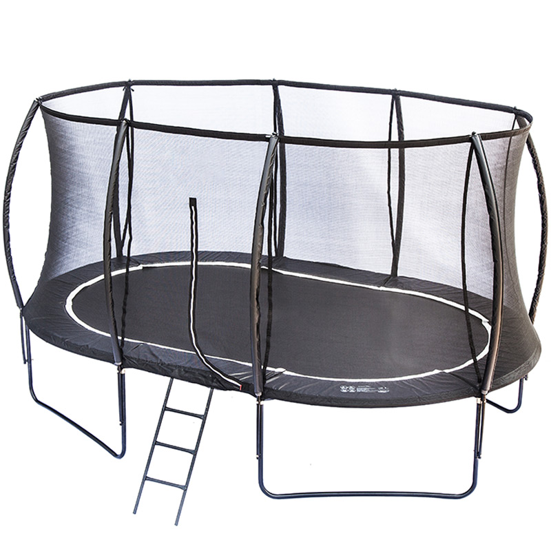 Big Air Vortex 10x15ft Oval Trampoline With Safety Enclosure Free Ladder Cover & Anchor Kit - Image 11