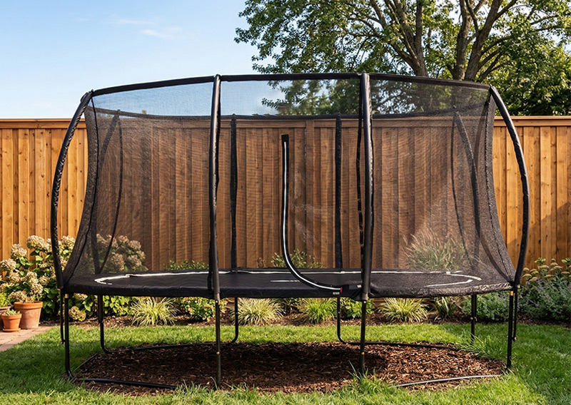 Vortex 10x15ft Oval Trampoline With Safety Enclosure