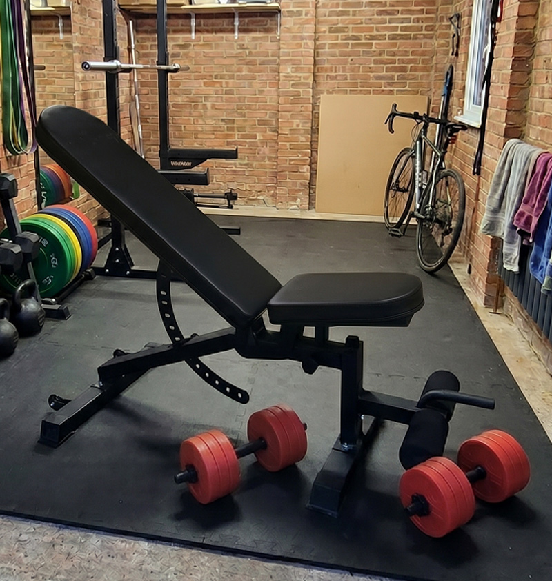 Ironman Professional Weight Training Bench & 32kg Dumbbell Set