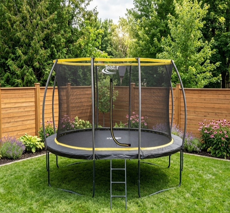 Big Air Orbit 9x13ft Oval Trampoline With Safety Enclosure Free Ladder Cover & Anchor Kit - Image 10