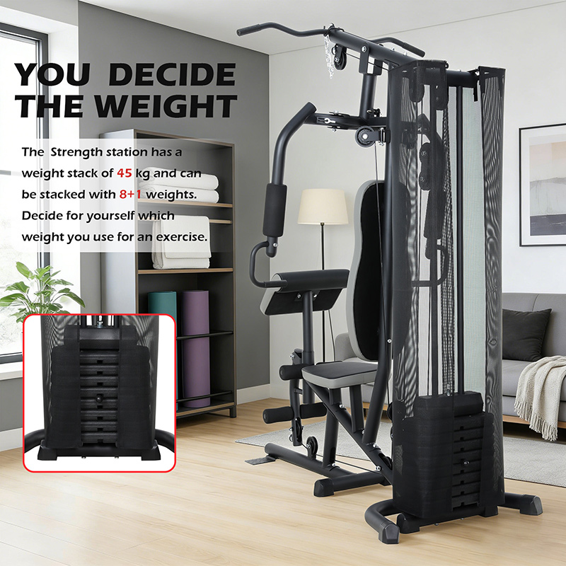 BodyTrain ES-422 Single Station Home Multi Gym 45kg Weight Stack