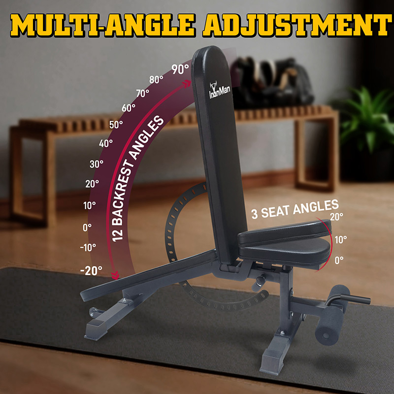 Ironman Professional Weight Training Bench & 30kg Pump Barbell Set - Image 3