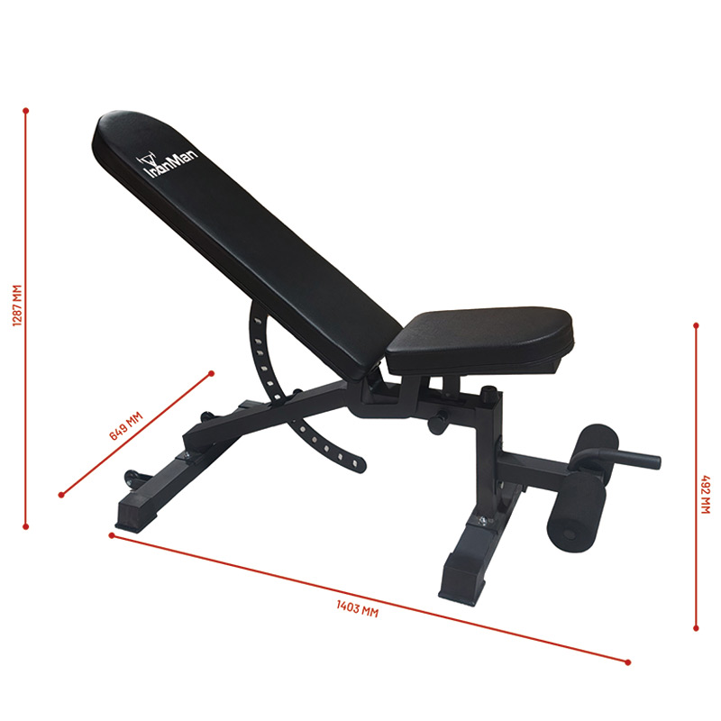 Ironman Professional Weight Training Bench & 30kg Pump Barbell Set - Image 10